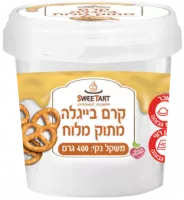 Сладкий крем с легкой соленостью с добавлением крошек кренделей, Sweetart-Photoroom