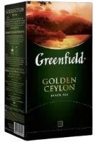 Чёрный чай  Golden Ceylon в пакетиках, Greenfield-Photoroom
