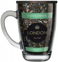 Чай London Tea Club зеленый Safflower 70 гр. в стеклянной кружке (300мл)-Photoroom