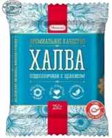 Конфеты халва подсолнечная с арахисом МИШКИНО, 250 гр.-Photoroom