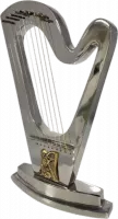 David's harp made of aluminium with nickel plating, handmade 2