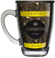 Чай London Tea Club черный с лимоном 70г в стеклянной кружке (300мл)-Photoroom