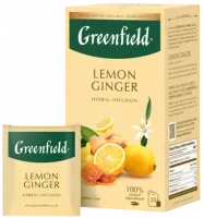 Травяной чай с лимоном и имбирём Greenfield-Photoroom