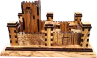 Small model of the Second Temple, made of olive wood, handmade_2
