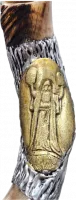 Silver-plated shofar, moses pattern_1