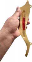 Mezuzah with shofar kudu pattern_3