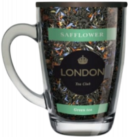 Чай London Tea Club зеленый Safflower 70 гр. в стеклянной кружке (300мл)-Photoroom