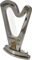 David's harp made of aluminium with nickel plating, handmade 2