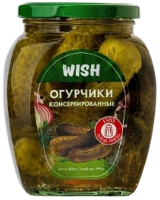 Огурчики консервированные WISH 680 гр.-Photoroom