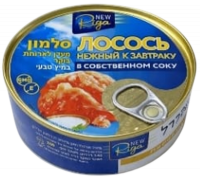 Лосось нежный к завтраку в собственном соку New Riga, 200 гр.-Photoroom
