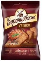 Гренки ржано-пшеничные со вкусом ребрышек на гриле ВОРОНЦОВСКИЕ 60 гр. -Photoroom