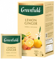 Травяной чай с лимоном и имбирём Greenfield-Photoroom
