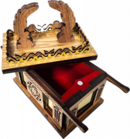 Small model of the Ark of the Covenant made of olive wood, handmade_2